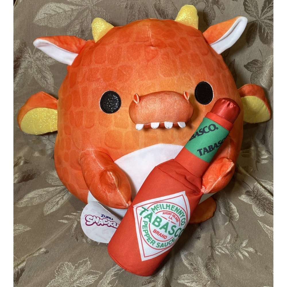 ZURU Snackles Tabasco Felix the Dragon 14 inch Soft Plush NWT